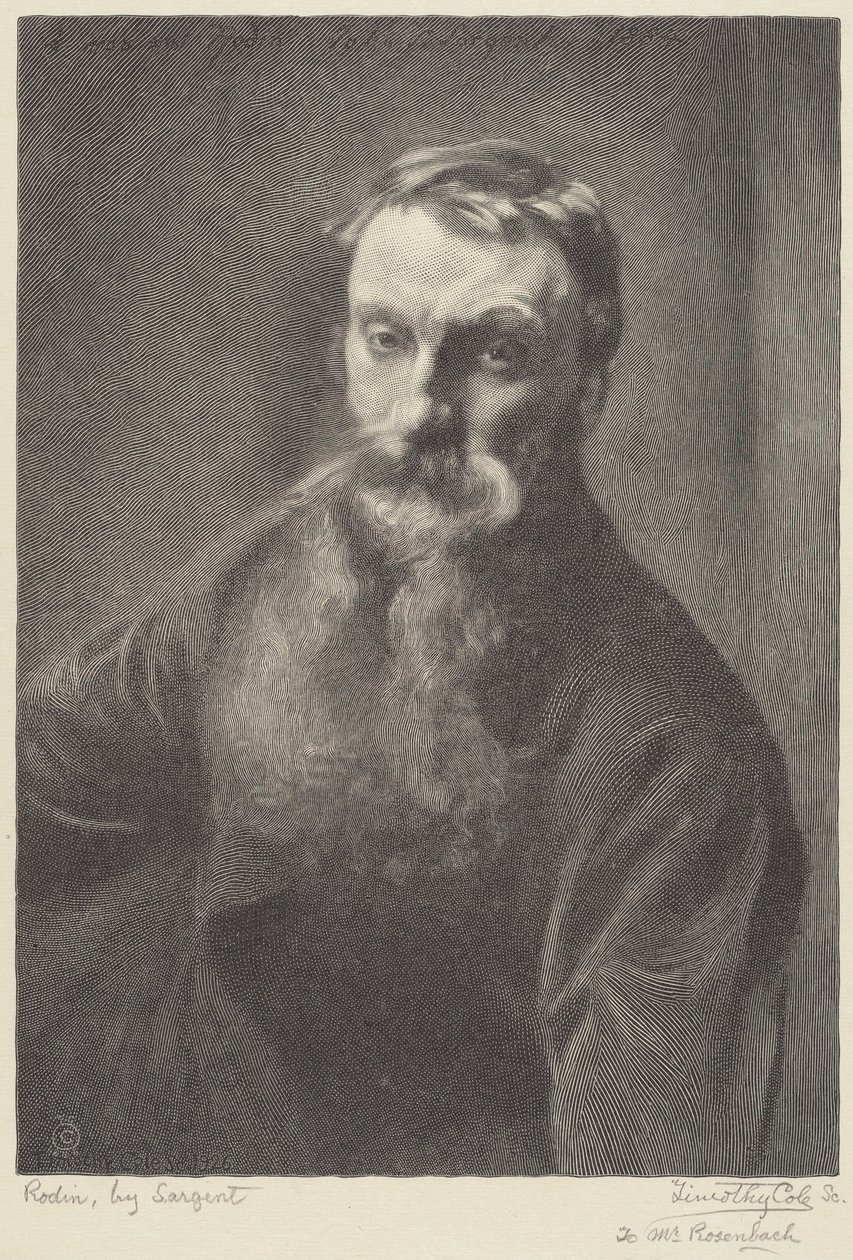 Rodin de Timothy Cole after John Singer Sargent