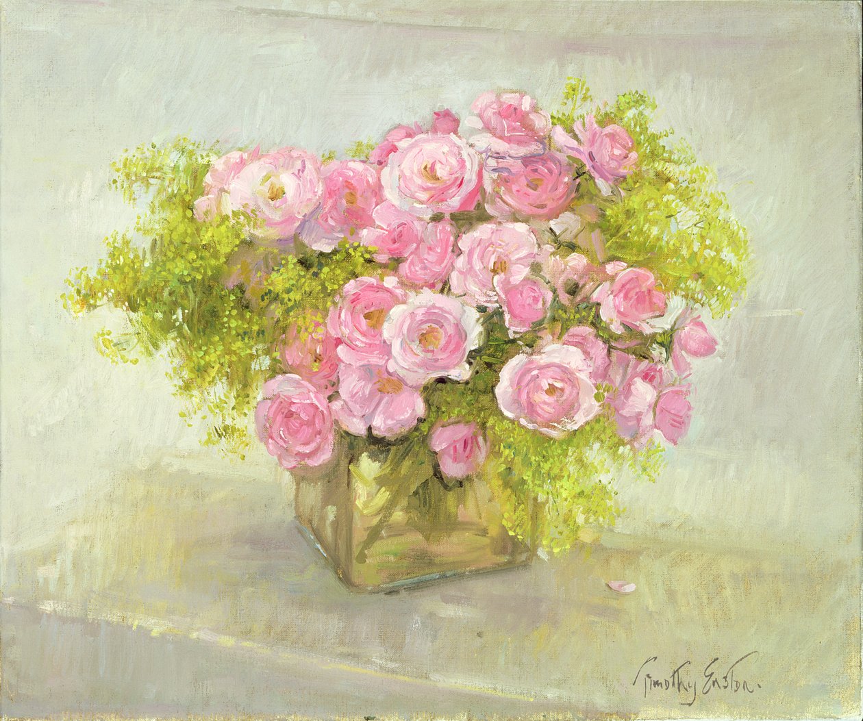 Alchemilla y rosas de Timothy Easton