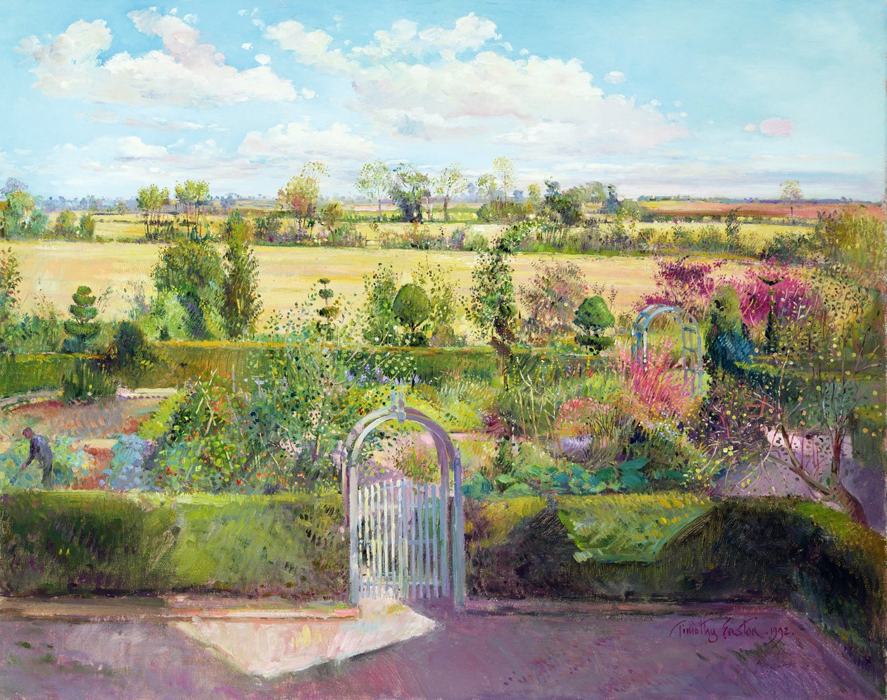 El jardín de hierbas después de la cosecha de Timothy Easton