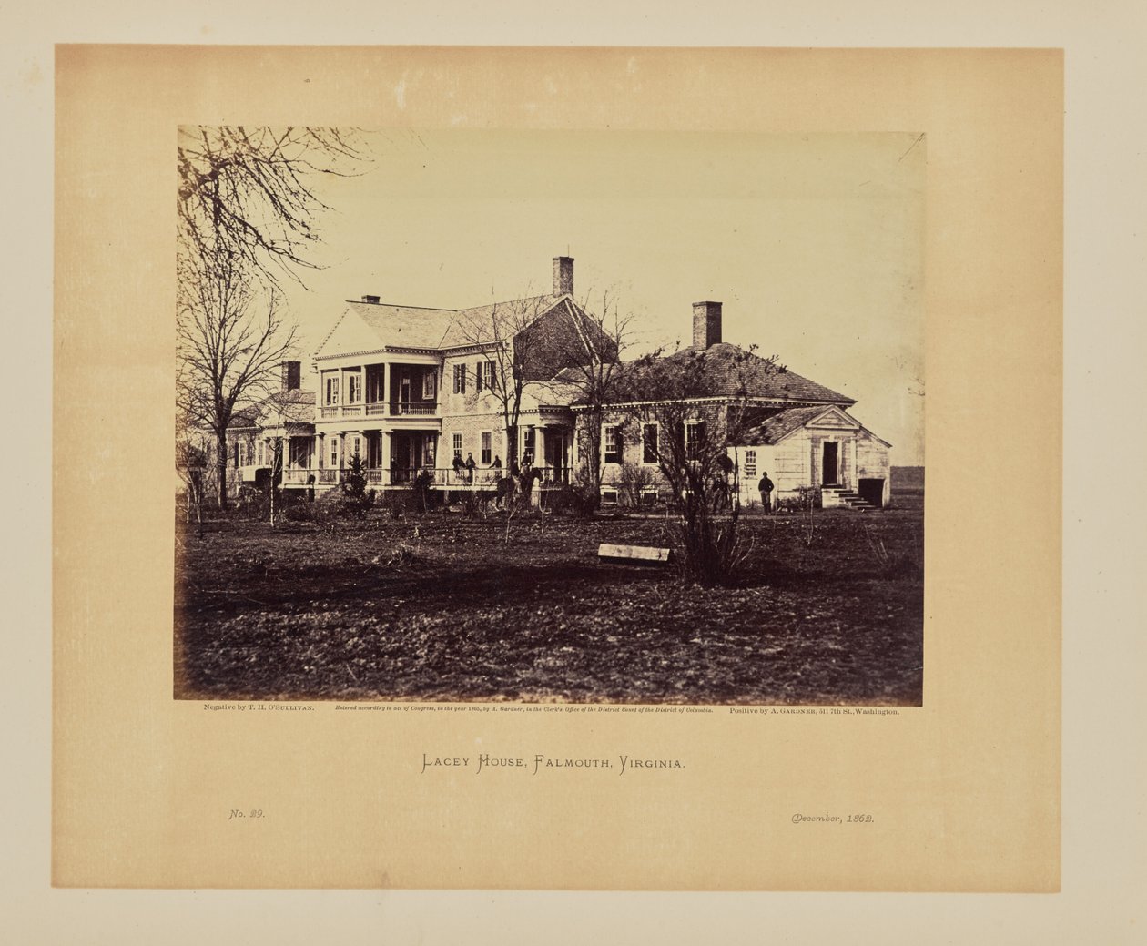 Casa Lacey, Falmouth, Virginia de Timothy H. OSullivan