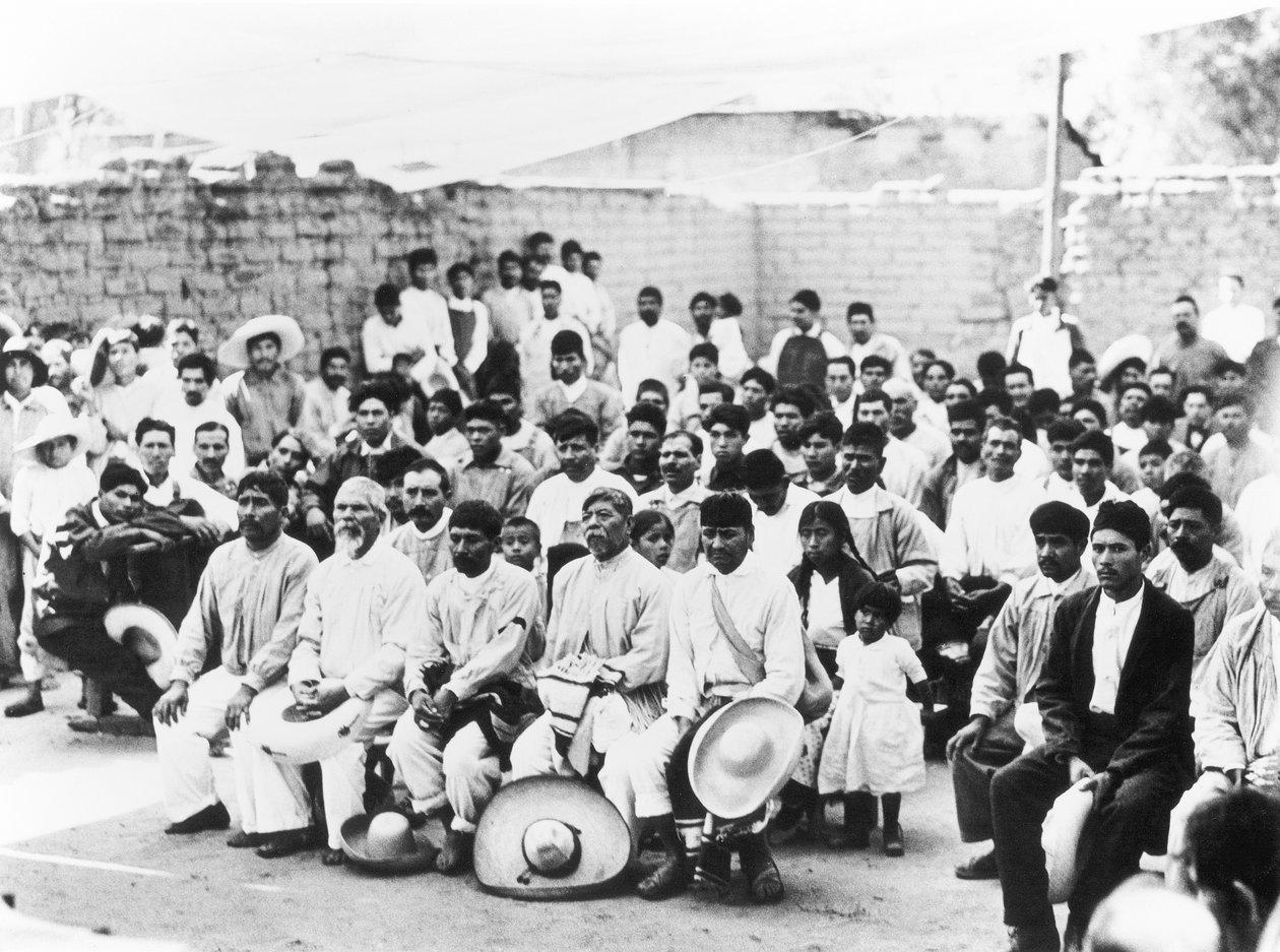 Reunión de los Campesinos, Jalapa, México, 1927 de Tina Modotti