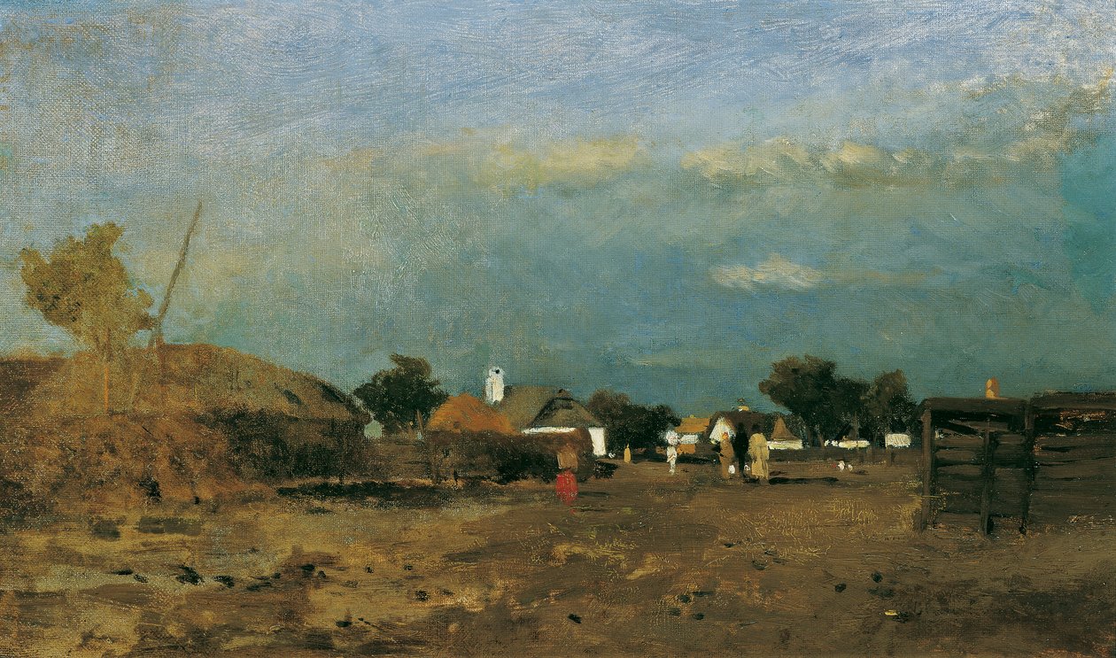 Paisaje en la Puszta de Tina Blau