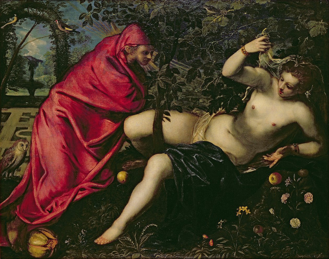 Angélica y el ermitaño de Tintoretto