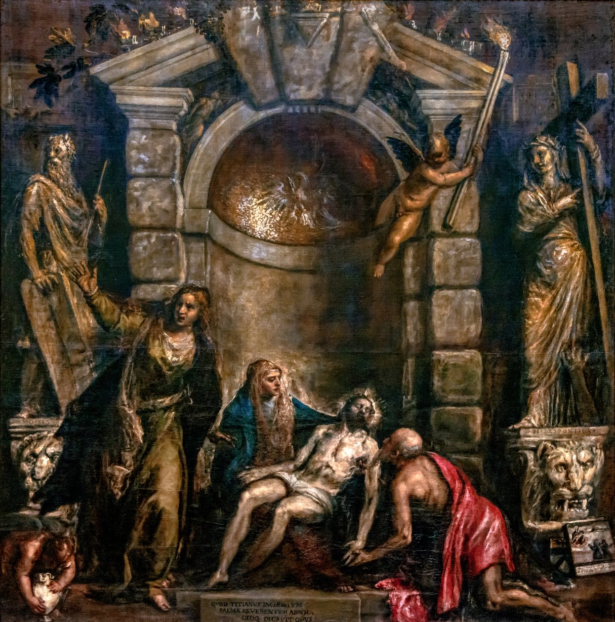 Piedad de Tiziano Vecelli