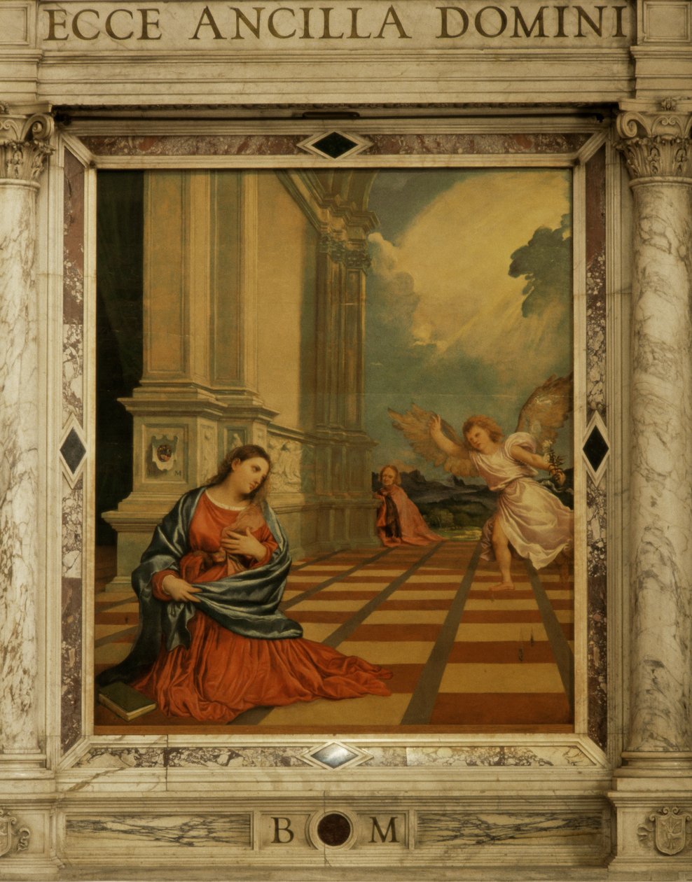 La Anunciación de Malchiostro, c.1520 de Tiziano Vecelli