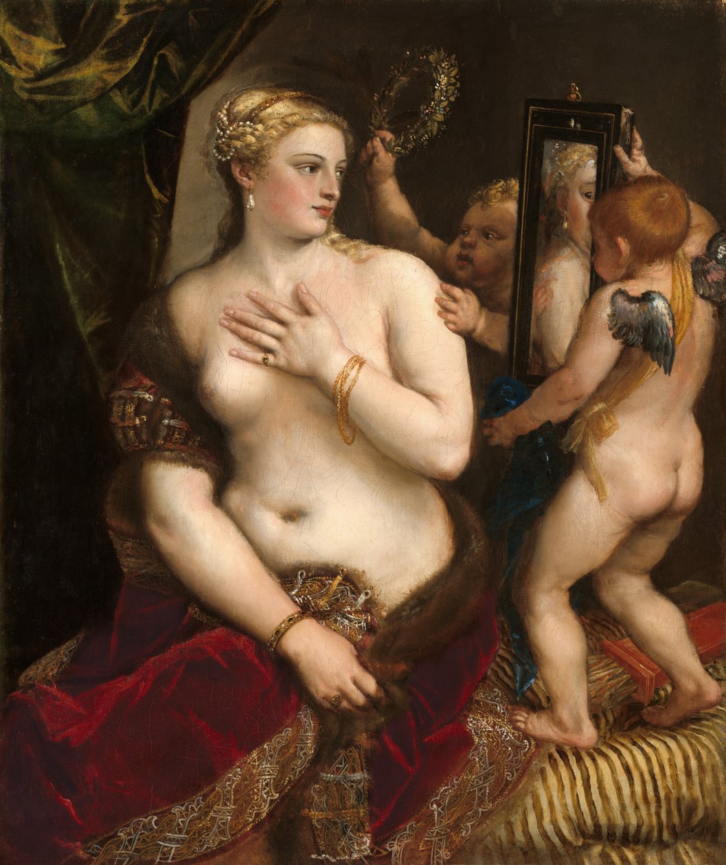 Venus con un espejo de Titian