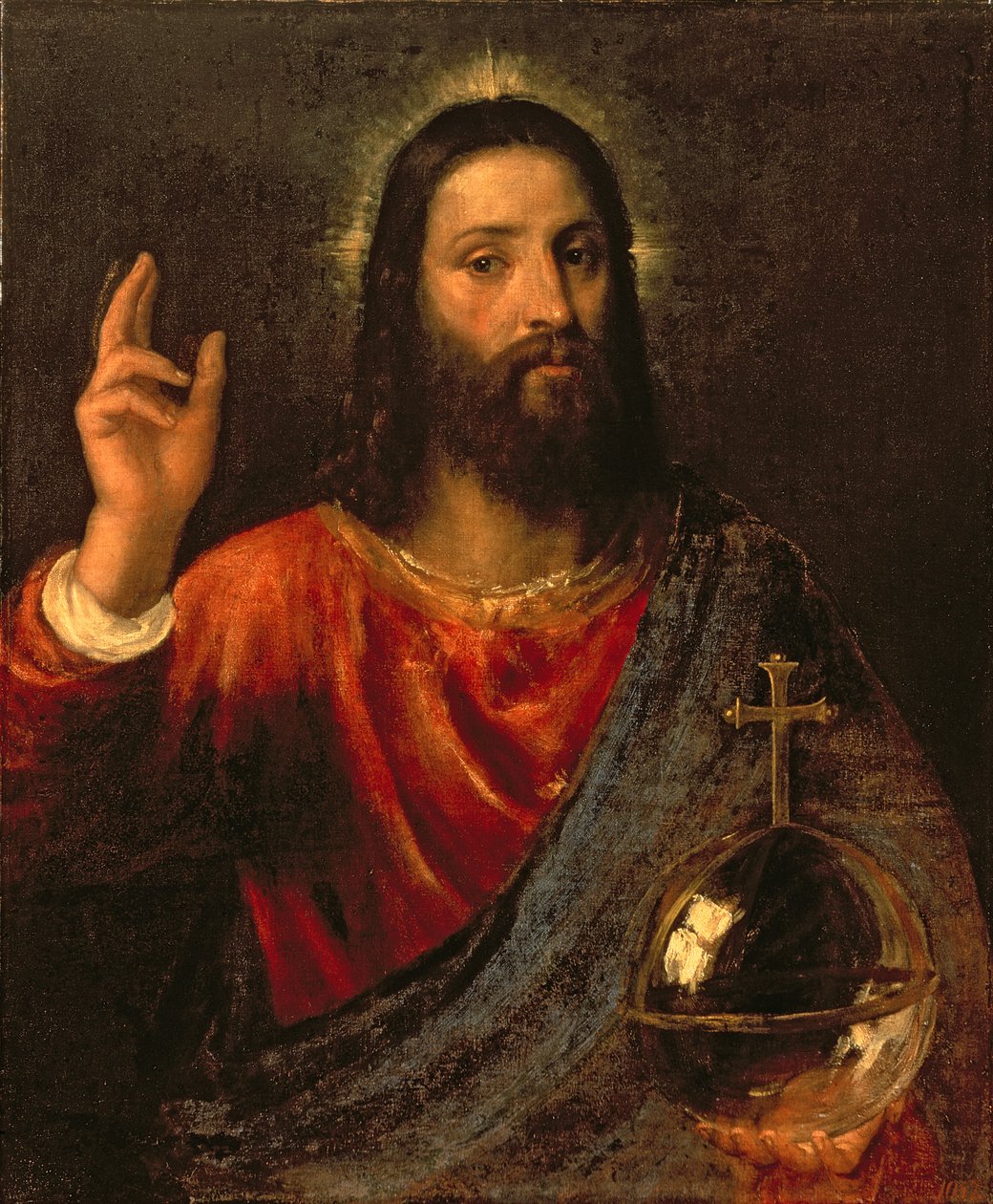 Cristo Salvador, c.1570 de Tiziano Vecelli