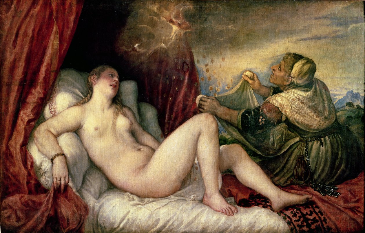 Danae, c.1554 de Tiziano Vecelli