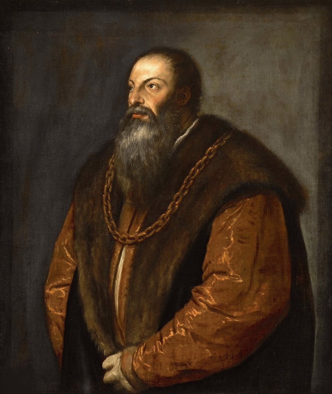 Retrato de Pietro Aretino de Tiziano Vecelli