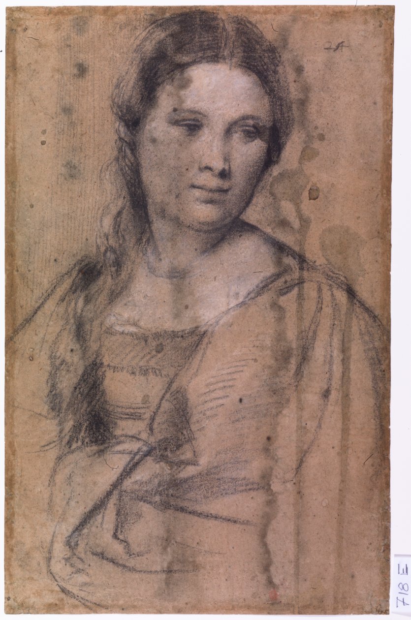 Retrato de una niña de Tiziano Vecelli