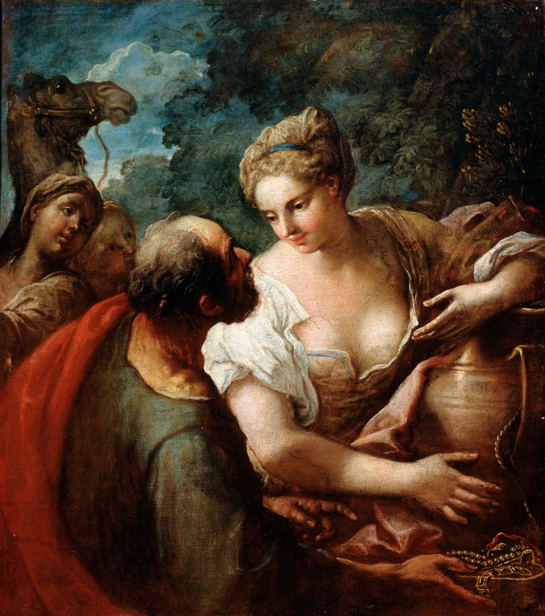 Rebeca en el Pozo, Siglo XVI de Tiziano Vecelli