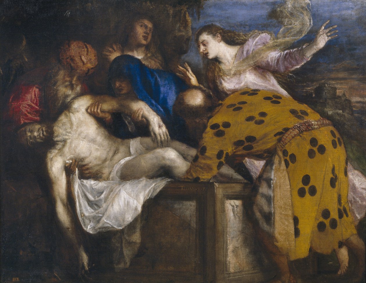 El Entierro de Cristo, 1572 de Tiziano Vecelli
