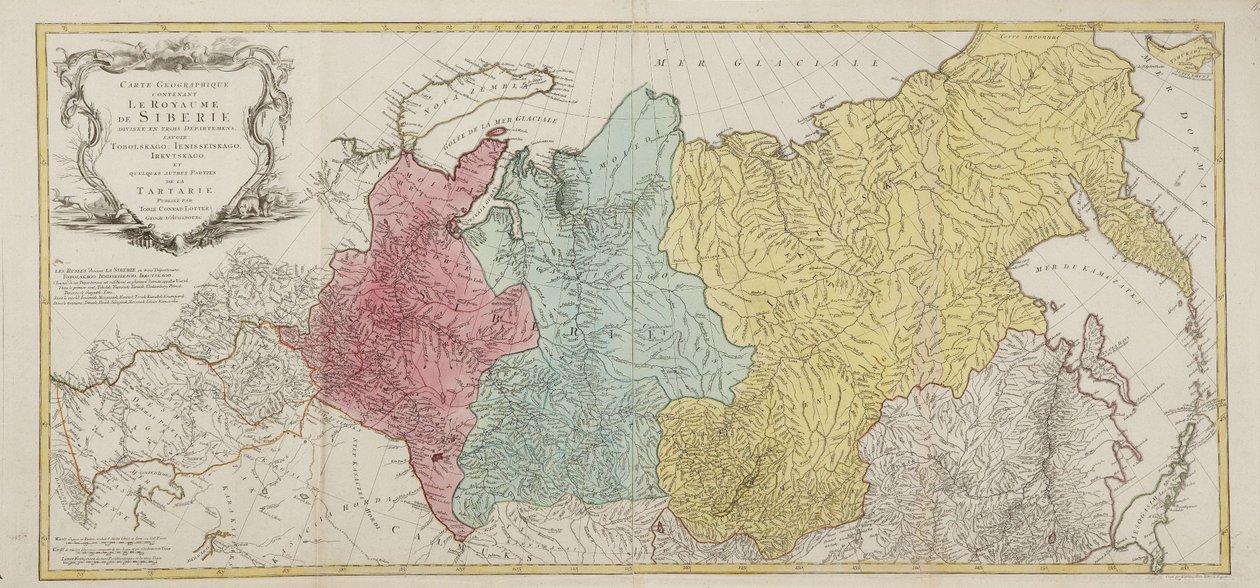 Mapa del Imperio Ruso de Tobias Conrad Lotter