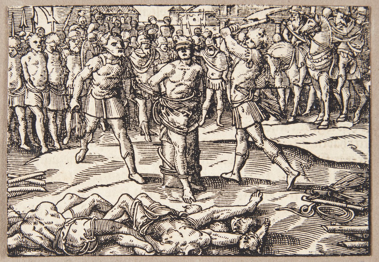 La decapitación del hijo de Brutus de Tobias Stimmer