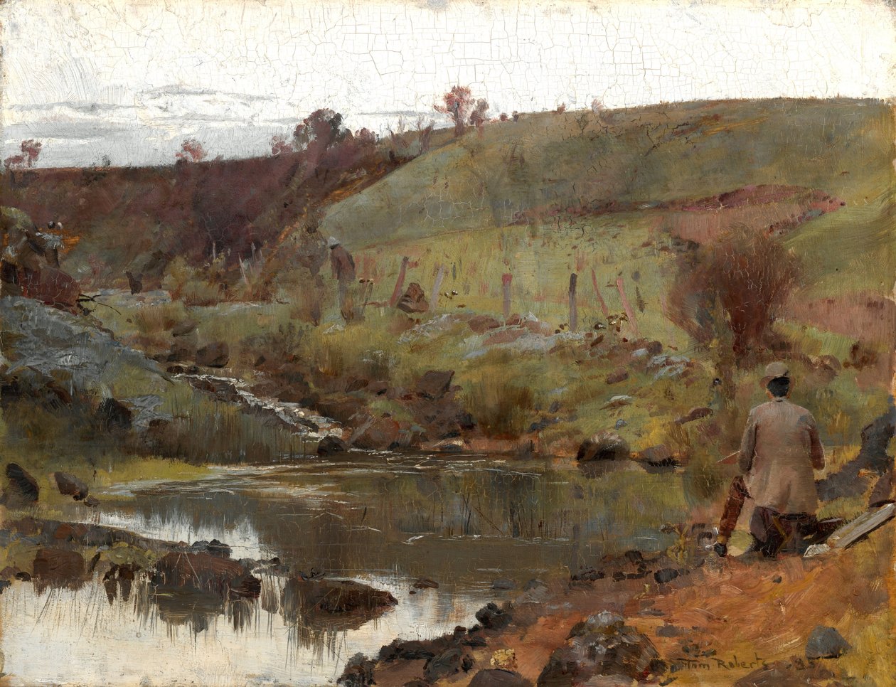 Un Día Tranquilo en Darebin Creek de Tom Roberts