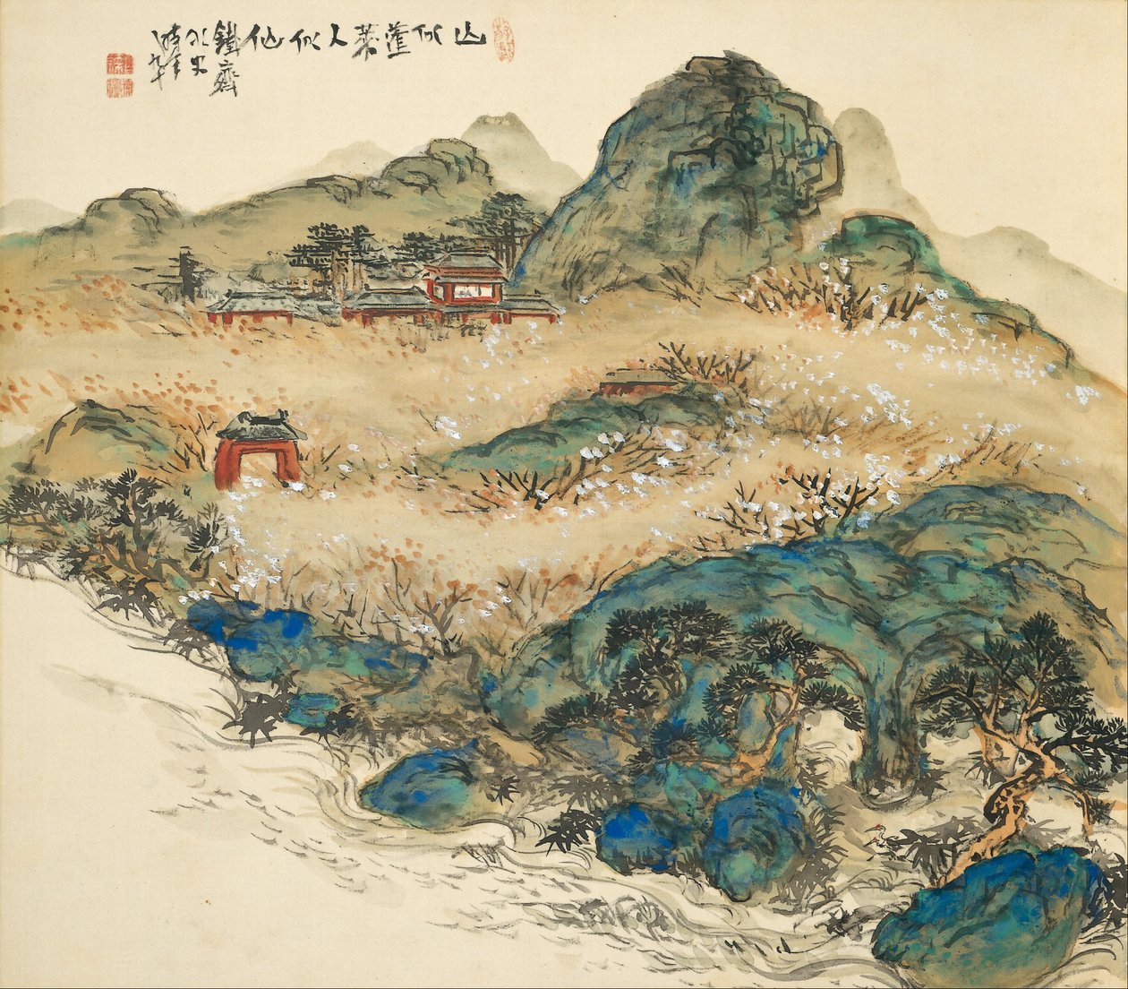 Monte Penglai (Montaña de los Inmortales) de Tomioka Tessai