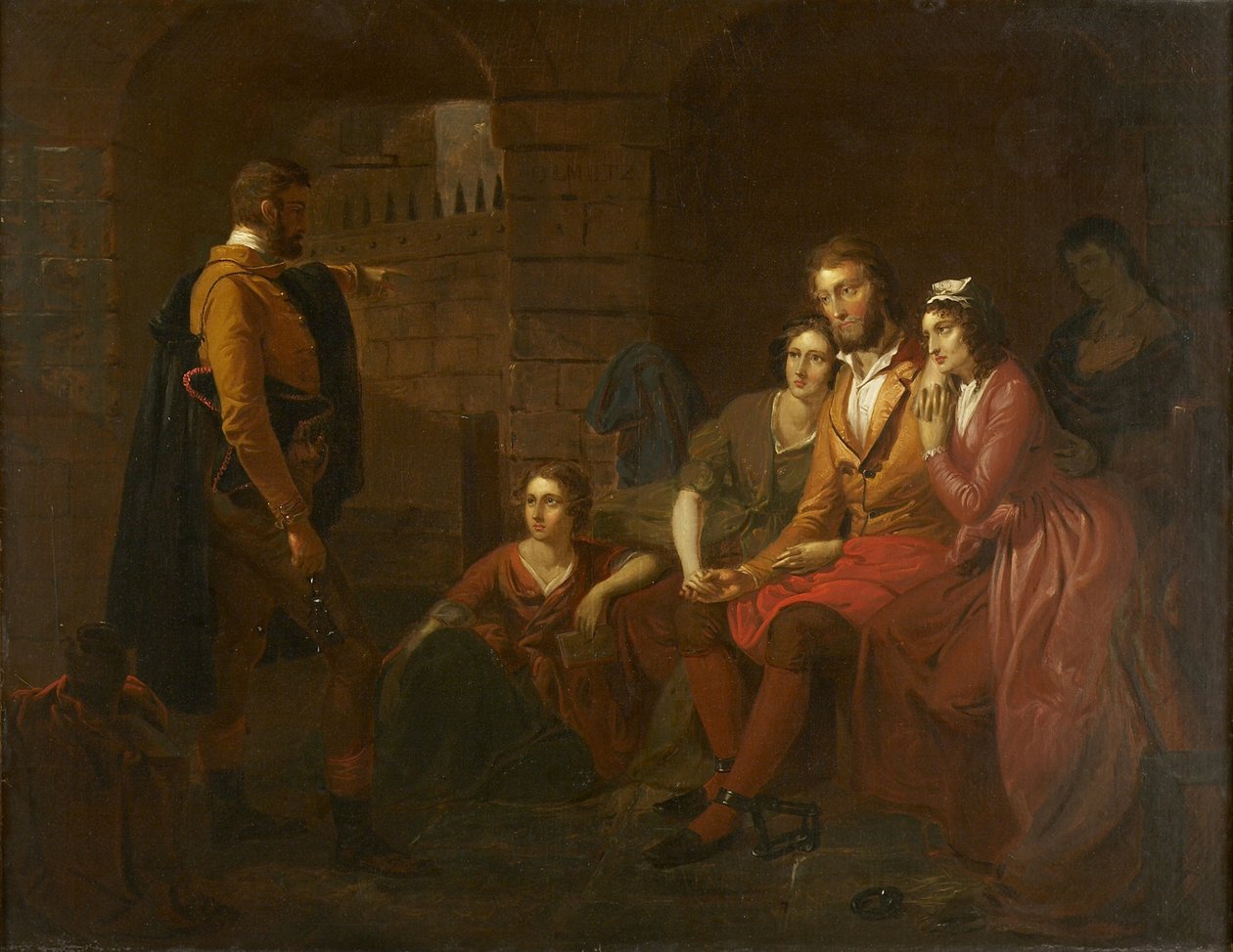 Lafayette en prisión en Olmütz, 1850 de Tompkins Harrison Matteson