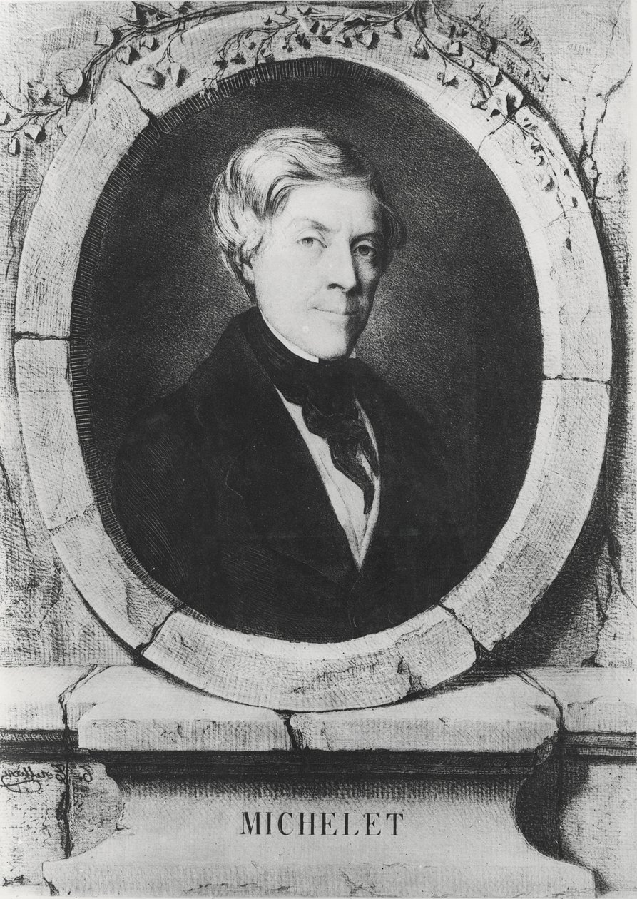 Retrato de Jules Michelet, 1843 de Tony Toullion