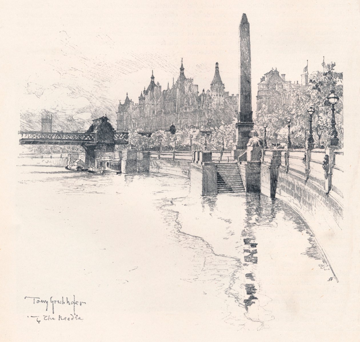 La aguja, c1902 de Tony Grubhofer