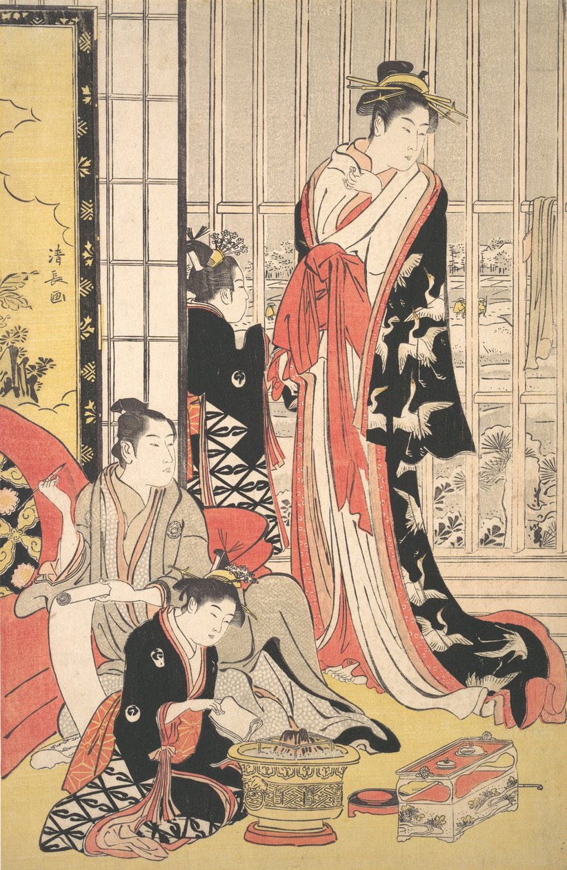 Escena Interior, ca. 1788 de Torii Kiyonaga