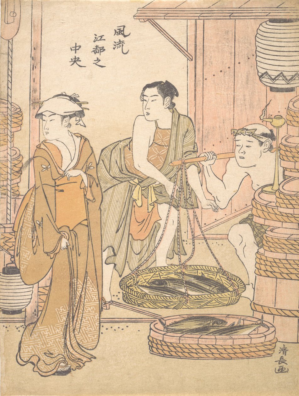 El pescadero de Torii Kiyonaga