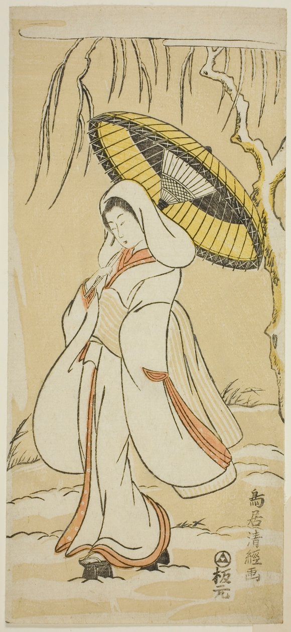 La doncella garza de Torii Kiyotsune