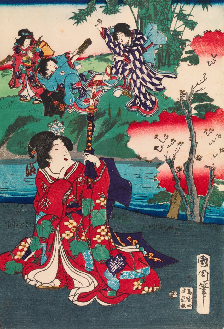 El cuento de Genji de Toyohara Kunichika
