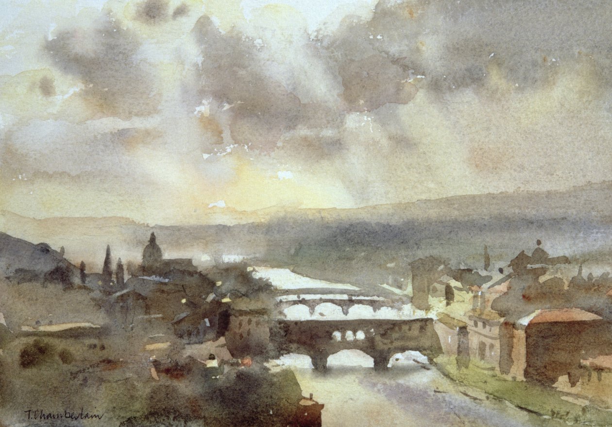 Río Arno, Florencia de Trevor Chamberlain