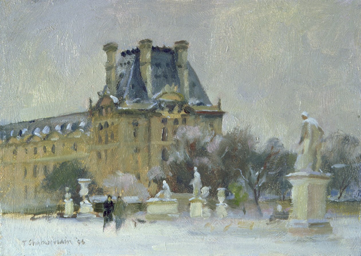 Nieve en las Tullerías, París, 1996 de Trevor Chamberlain