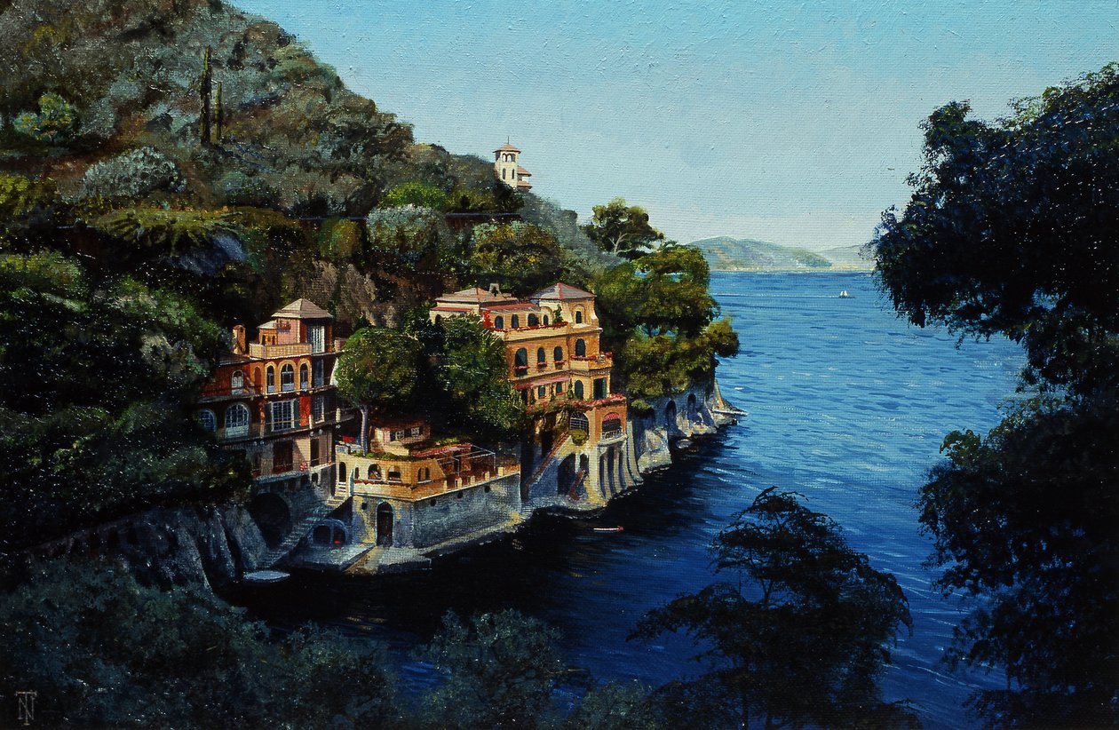 Villa, Portofino, Desde Hotel Picolo, Liguria, 1998 de Trevor Neal