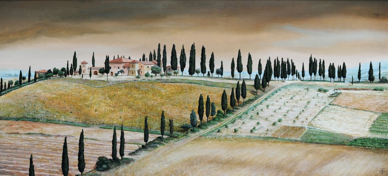 Villa en la colina, Toscana, 2001 de Trevor Neal