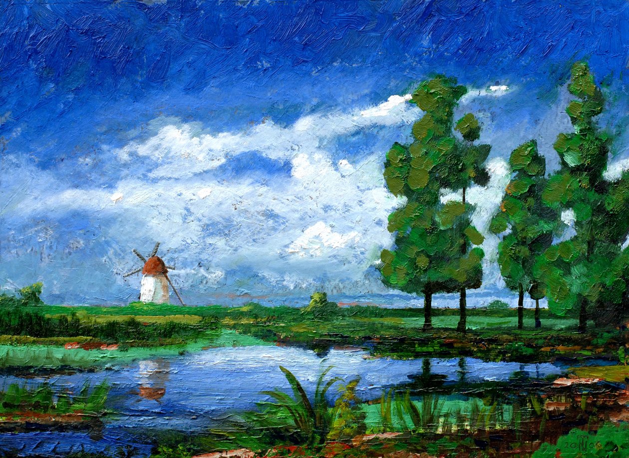 Molino de viento, Holanda, 2006 de Trevor Neal