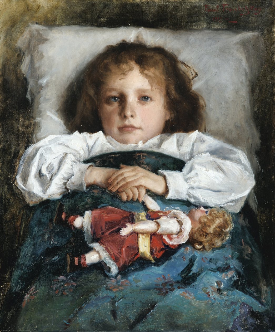 Niño con una muñeca, 1912 de Trubetskoy