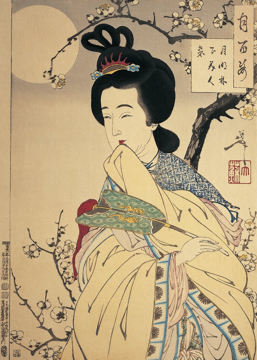 Primer plano de una mujer de Tsukioka Yoshitoshi