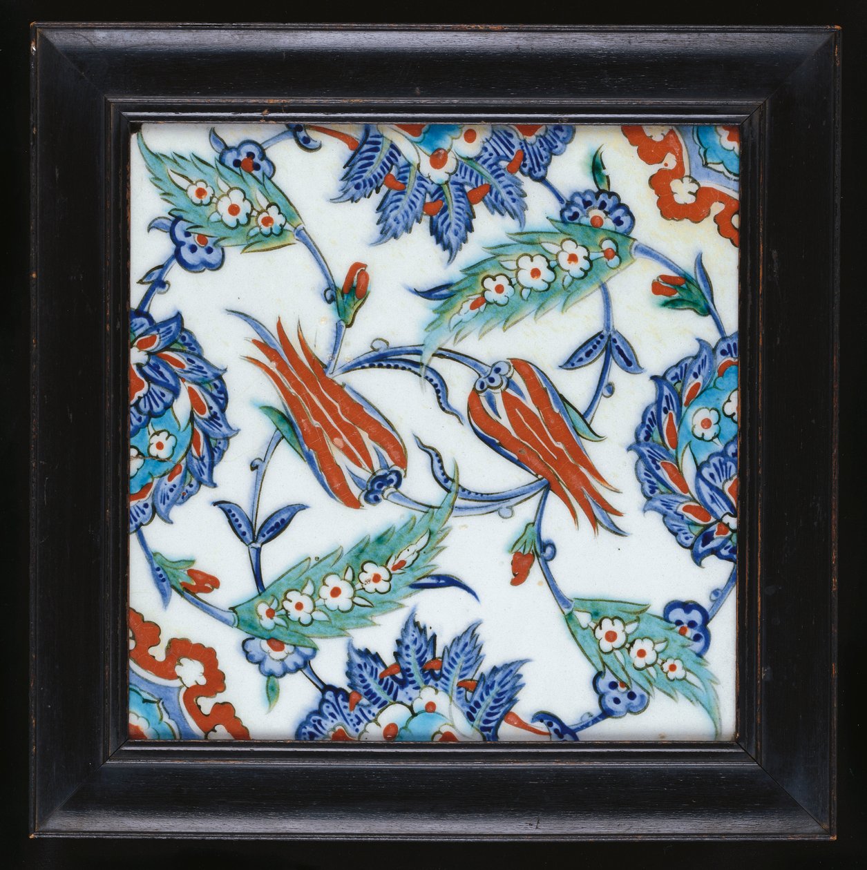 Un Azulejo de Cerámica de Iznik, c.1580 de Turkish School