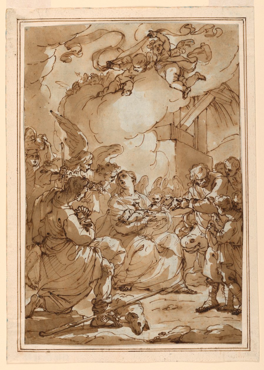 Adoración de los pastores de Ubaldo Gandolfi