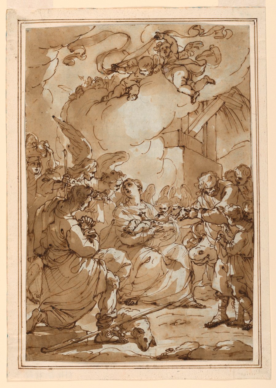 Adoración de los pastores de Ubaldo Gandolfi
