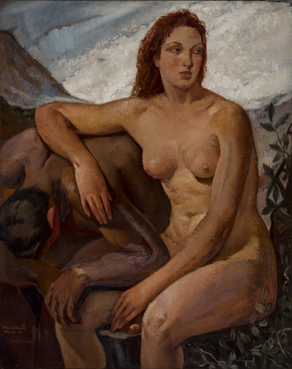 Adán y Eva, 1930 de Ubaldo Oppi