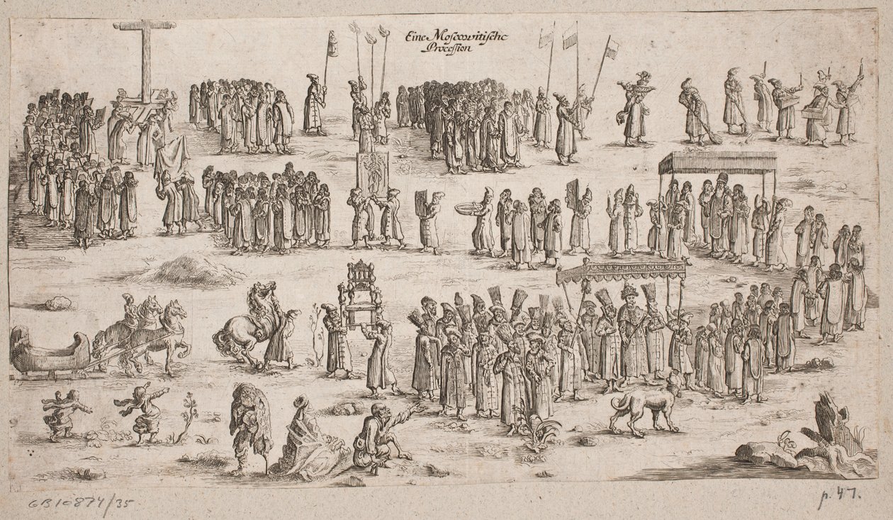 Una procesión moscovita de Ubekendt
