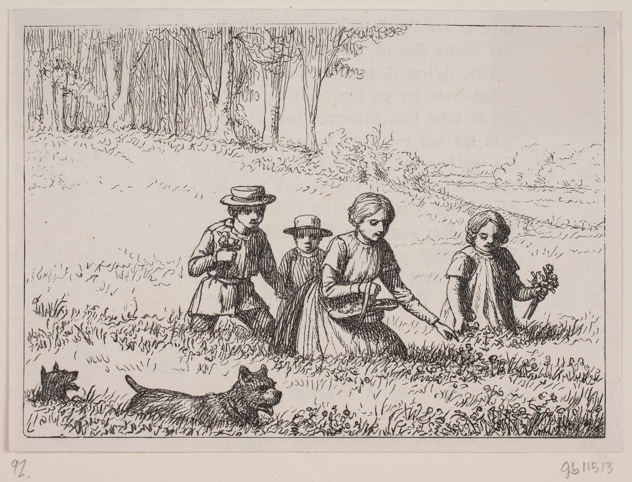 Ilustración para "En el prado", poema de Christian Richardt de Ubekendt
