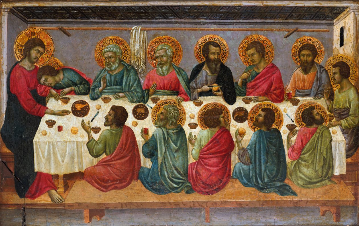 La Última Cena, 1310-1315 de Ugolino di Nerio