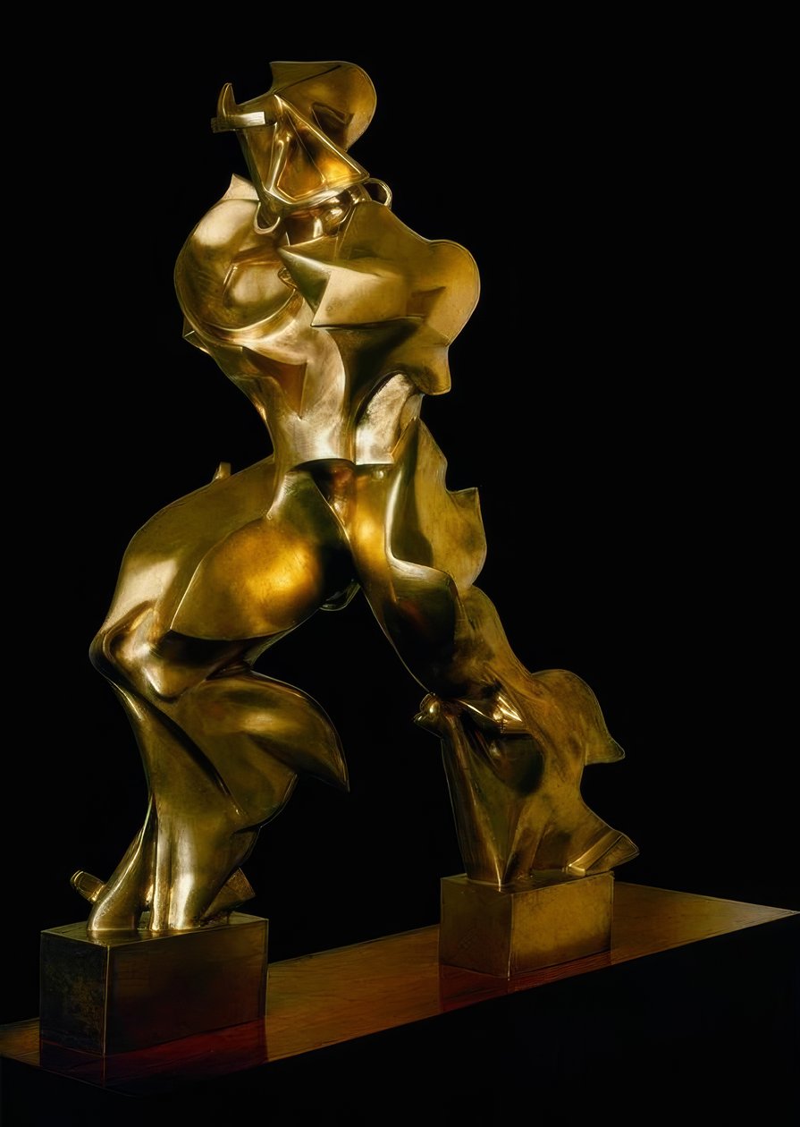Formas únicas de continuidad en el espacio de Umberto Boccioni