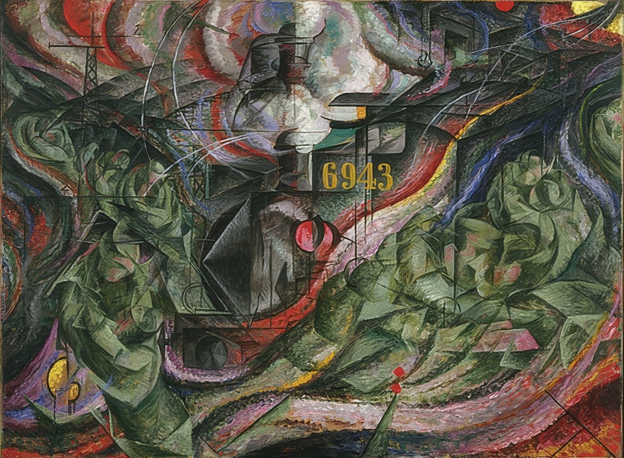 Estados de ánimo I: Las despedidas. 1911 de Umberto Boccioni