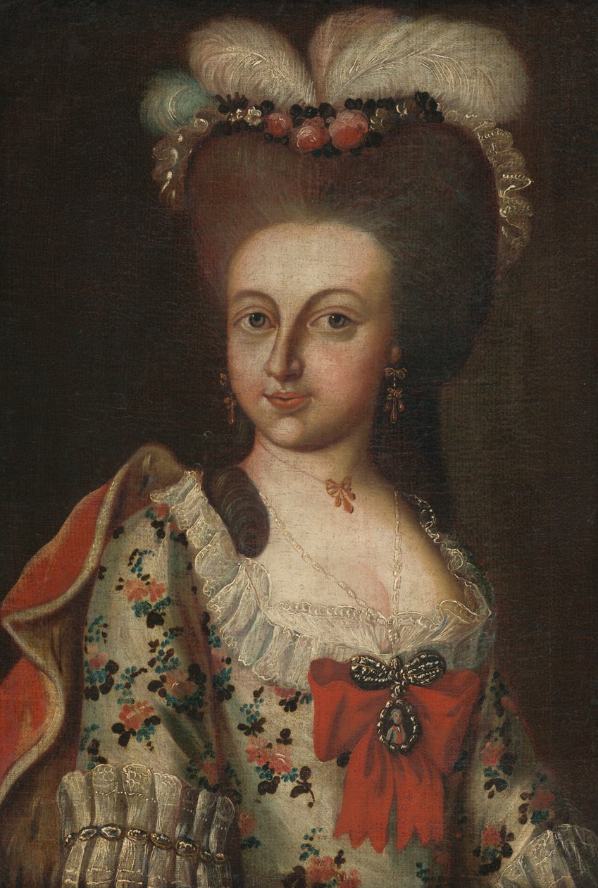 Dama con peinado alto de Unbekannt Unbekannt