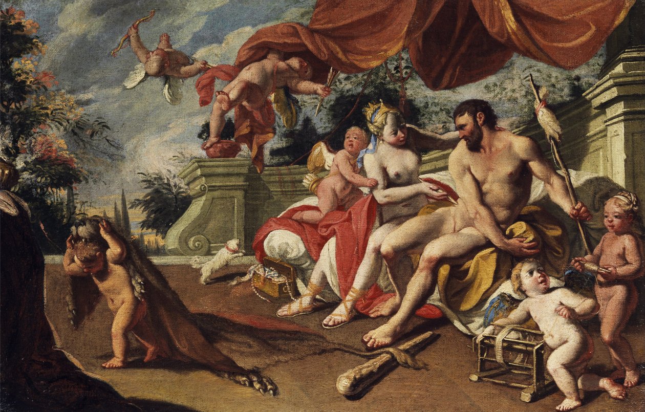 Hércules con Ónfale de Unbekannt Unbekannt