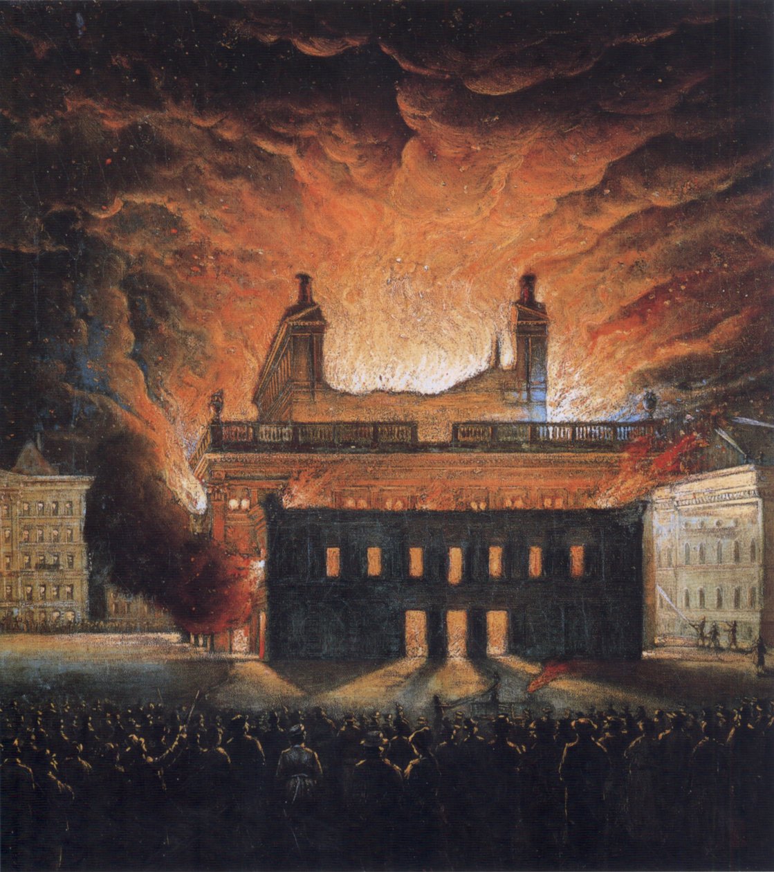 Incendio de teatro en el siglo XIX de Unbekannt Unbekannt