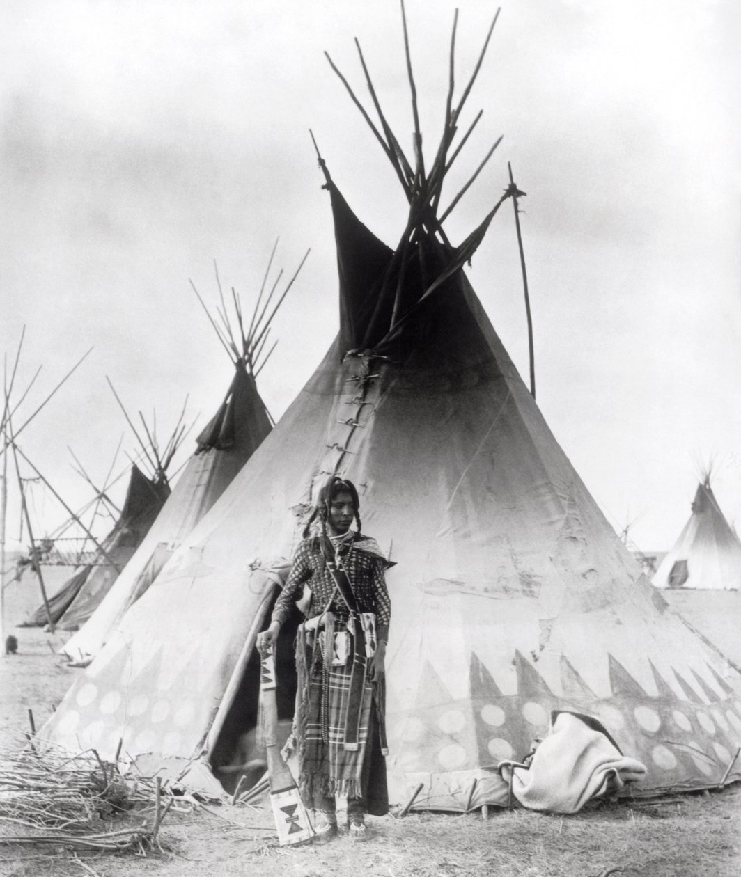 Valiente Blackfoot, cerca de Calgary, Alberta, 1889 de Unbekannt Unbekannt