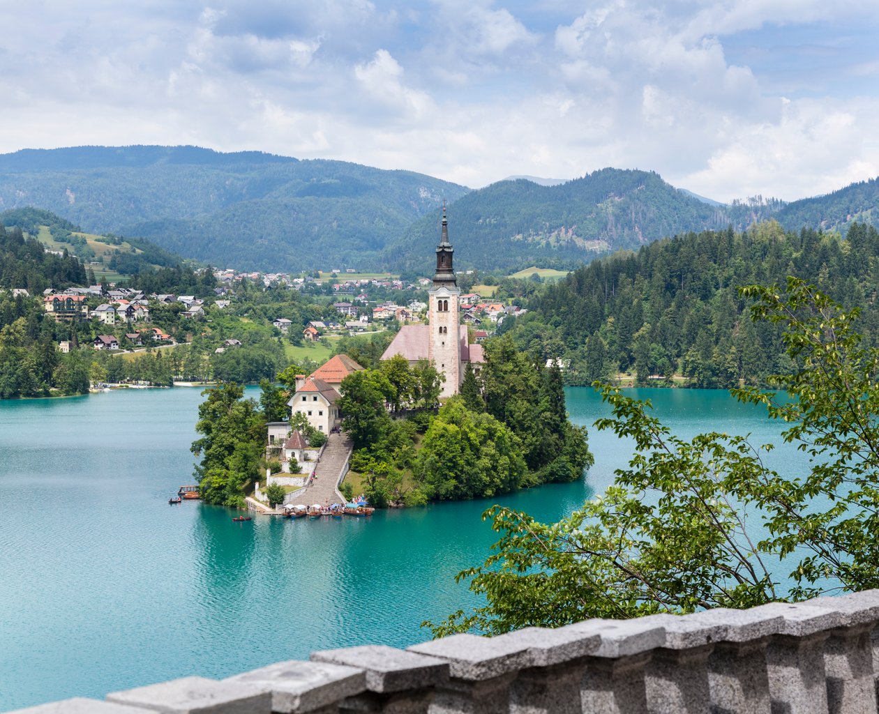 Bled, Eslovenia. Iglesia de la Asunción, Isla de Bled de Unbekannt Unbekannt