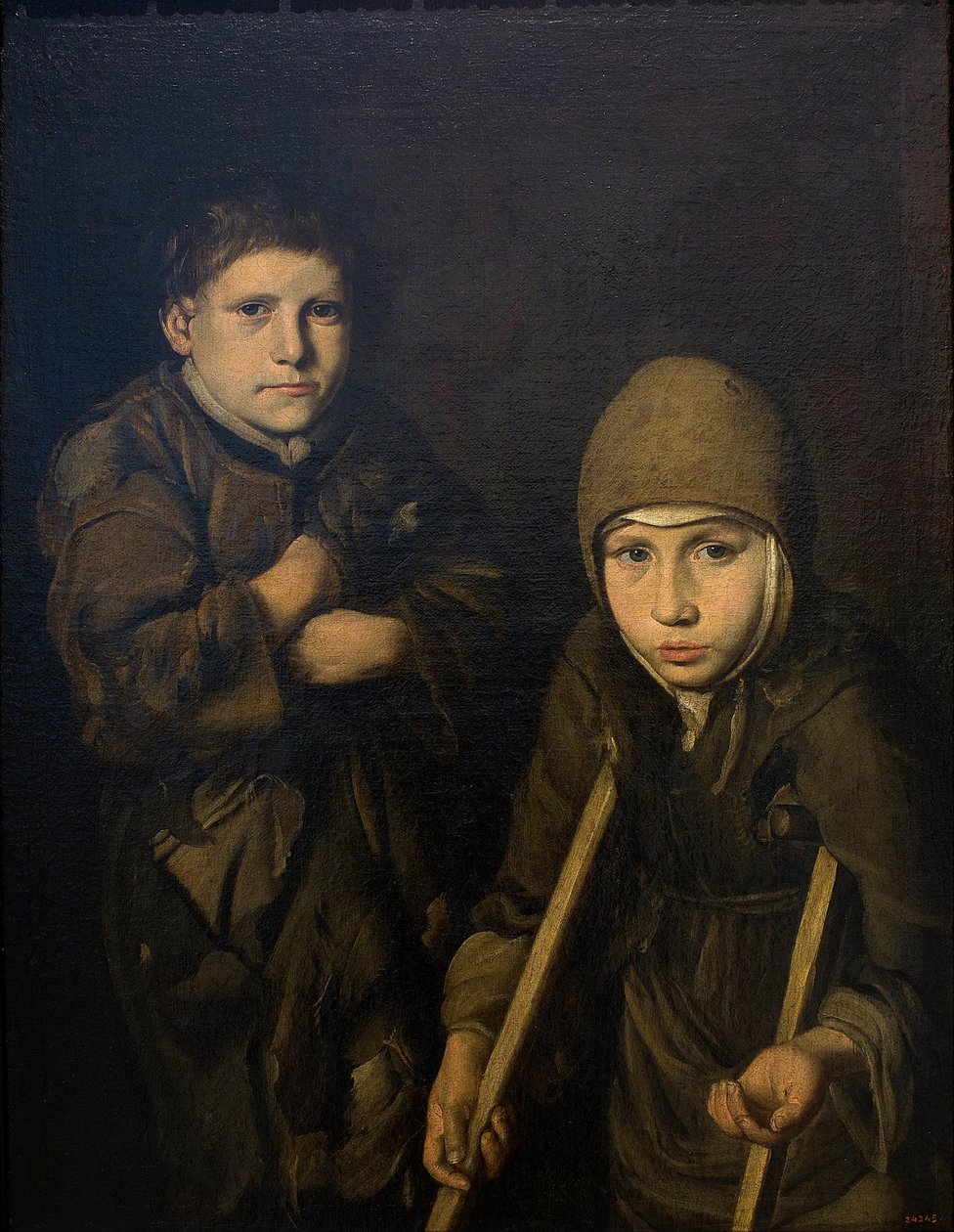 Niños mendigando de Unbekannt Unbekannt