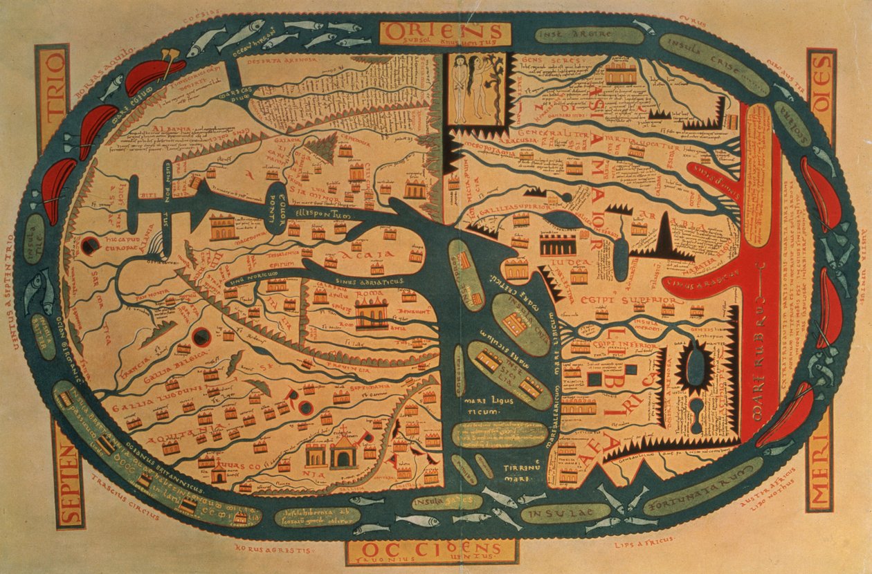 Copia de un mapamundi Beato del siglo VIII de Unbekannt Unbekannt
